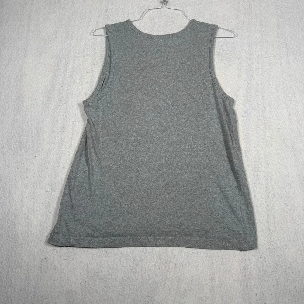 True Religion Mens Loungewear Tank Top Gray Horseshoe Logo Muscle Tee Medium